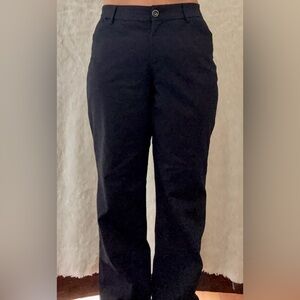 Lee Regular Fit MidRise Trouser Black Pants 16W Petite Flex Motion